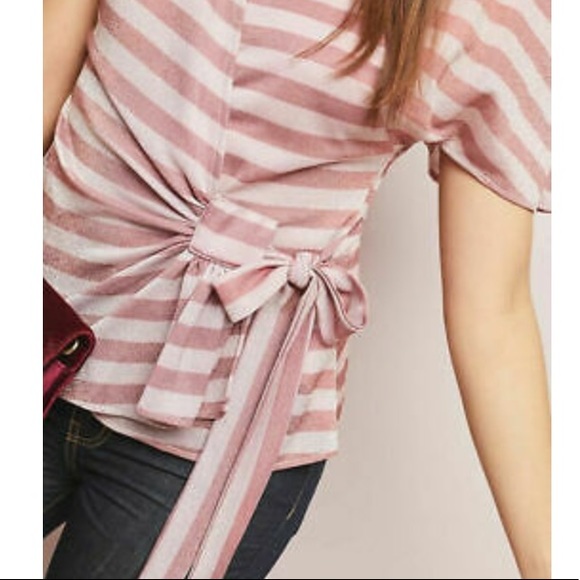 Eva Franco for Anthro sweetwater metallic pink blouse - Picture 3 of 7